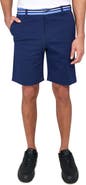 CONSTRUCT Slim Fit Solid Flat Front Shorts
