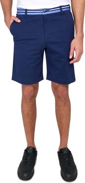 CONSTRUCT Slim Fit Solid Flat Front Shorts