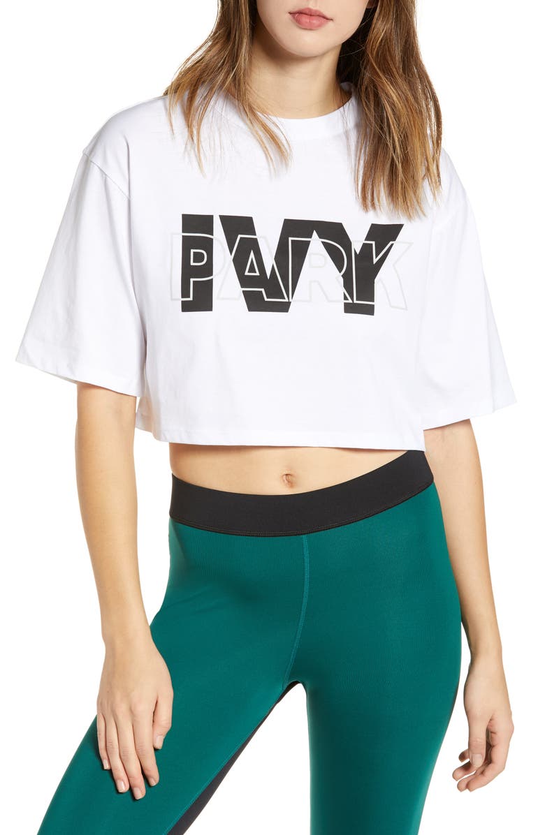 IVY PARK<sup>®</sup> Layer Logo Crop Tee, Main, color, 
