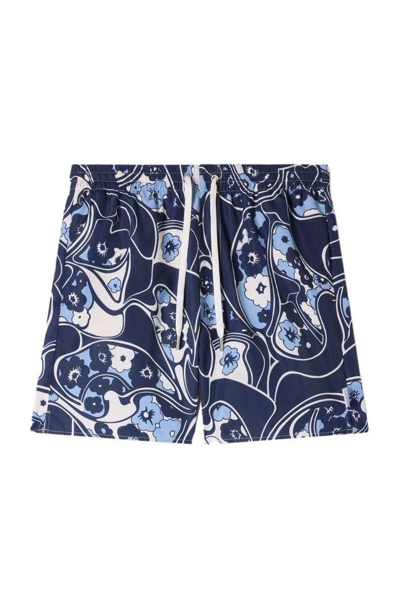 SANDRO Hippie swim shorts, Alternate, color, Navy Blue