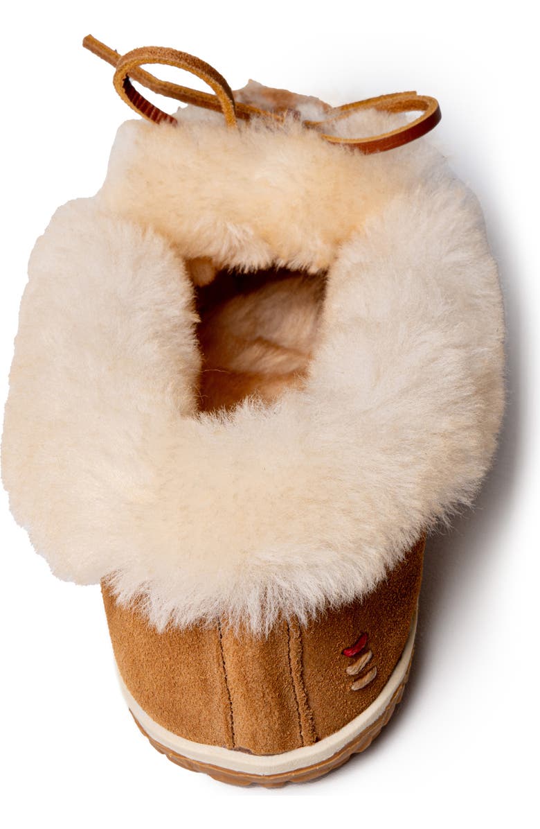 Minnetonka Ultimate Genuine Shearling Slipper, Alternate, color, Tan