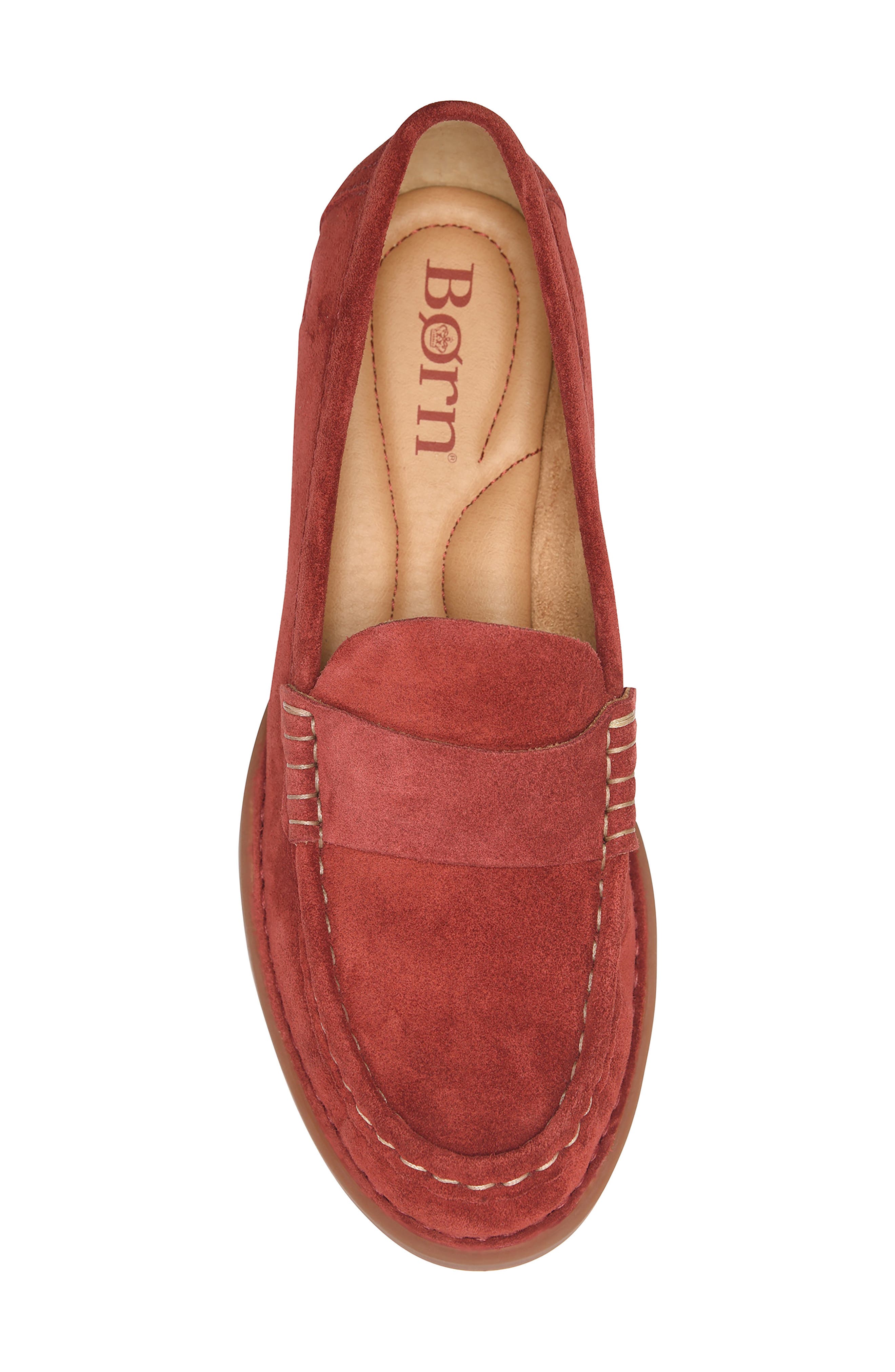 Marlina Loafer, Alternate, color, RED SUEDE