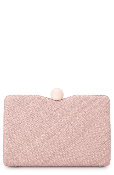 Blush pink fashion evening bag