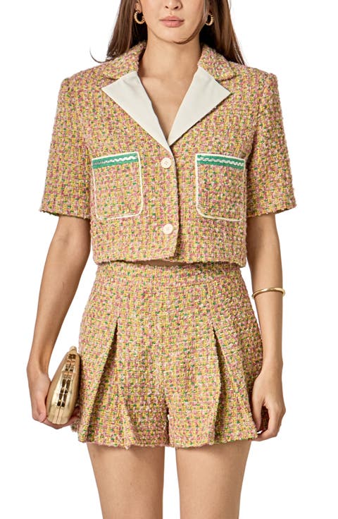 Crop Tweed Jacket