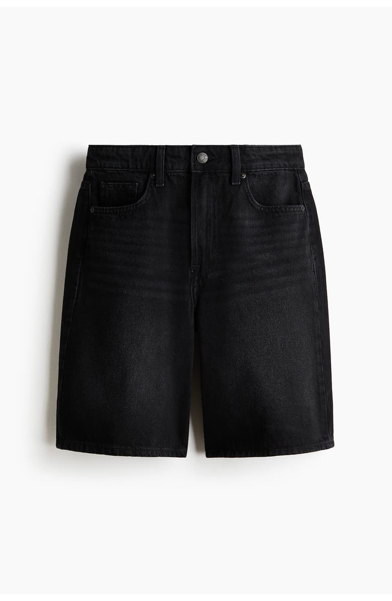 H&M Denim bermuda shorts, Alternate, color, Dark Gray