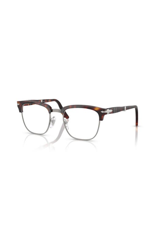 Persol 52mm Square Optical Glasses In Black