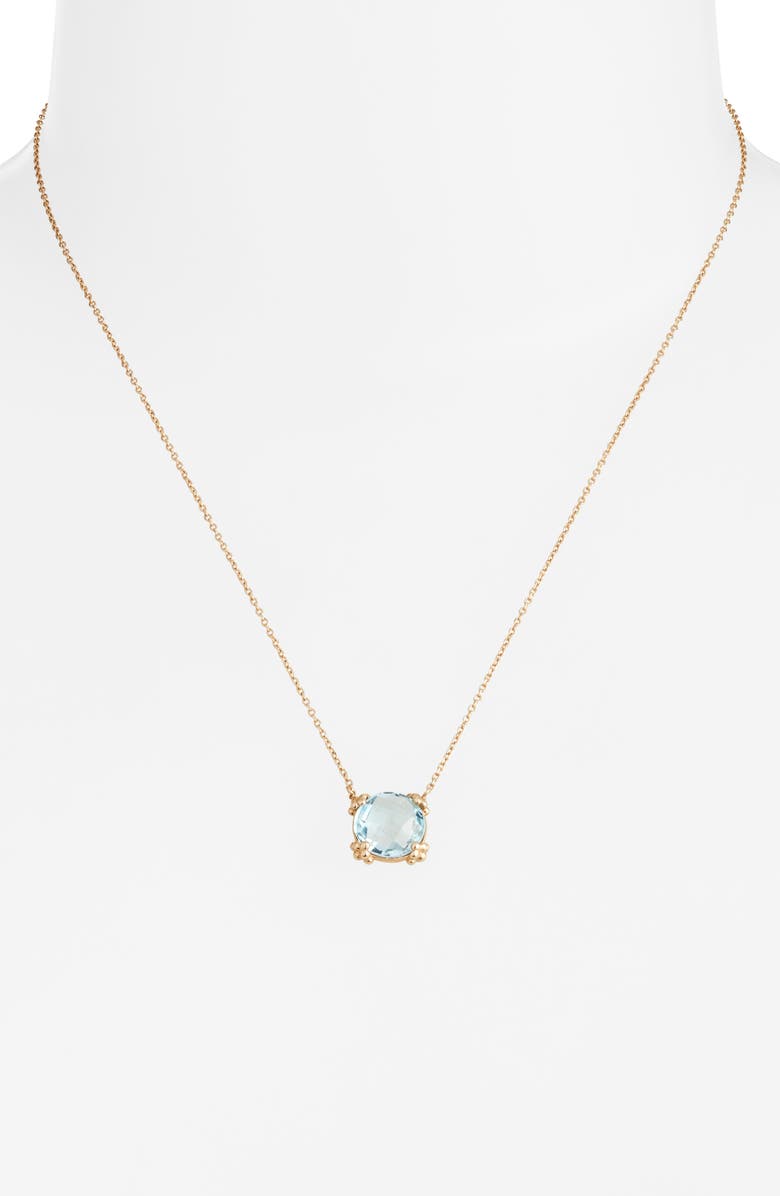 Anzie Dew Drop Cluster Pendant Necklace, Alternate, color, Blue