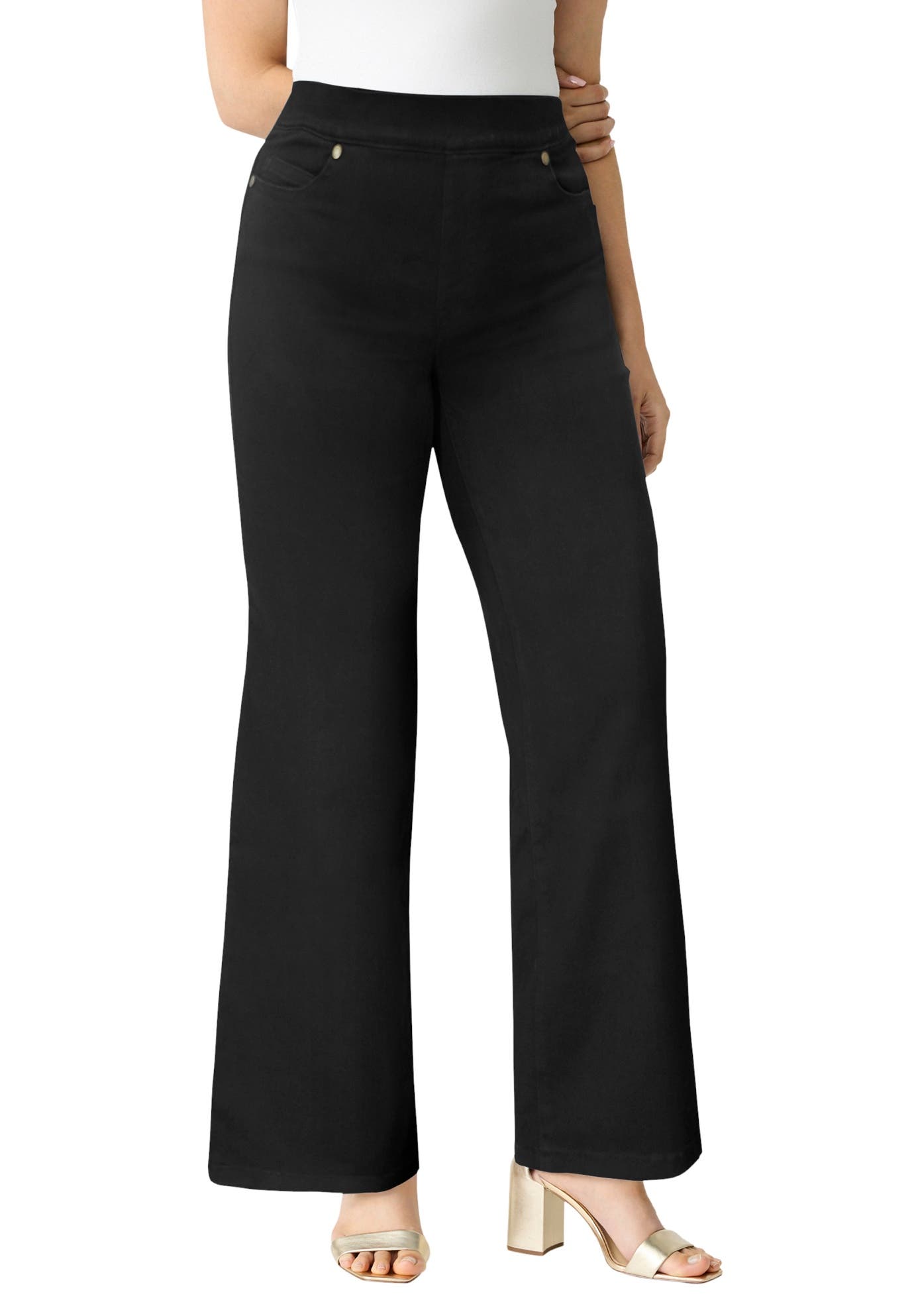 Plus Size 360&Deg; Stretch Wide Leg Jean