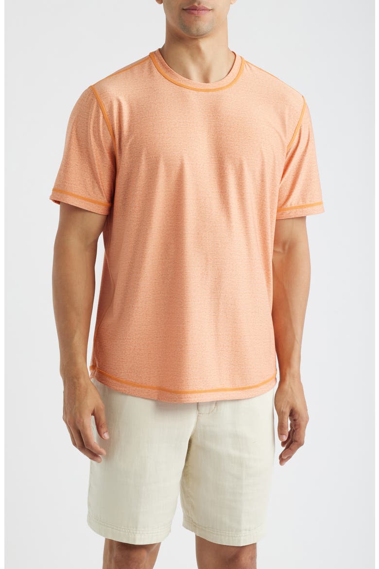 Wave Break Flip Reversible Performance T-Shirt, Alternate, color, JAFFA ORANGE
