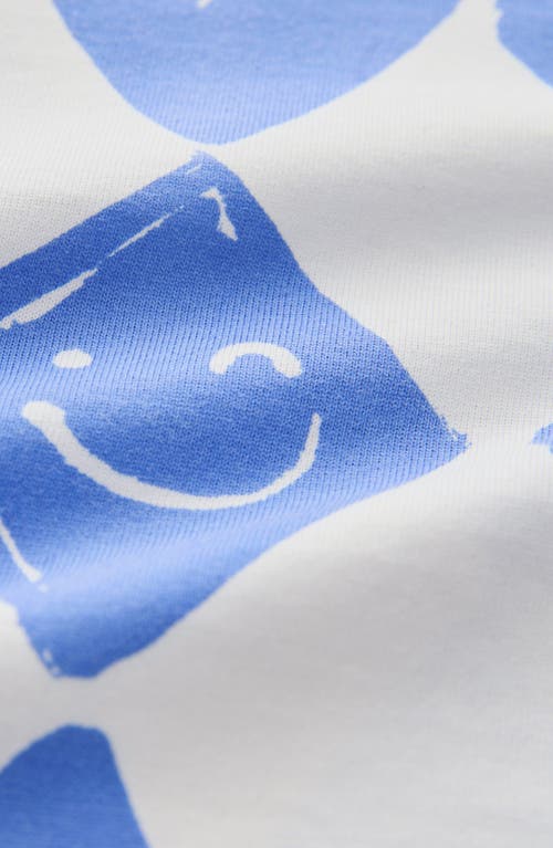 Next Kids' Geometric Smiley Face Print T-shirt In Blue