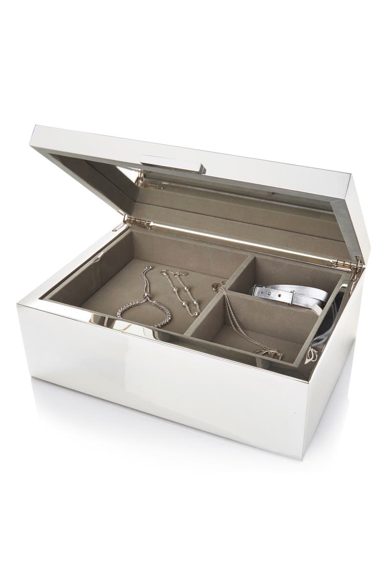 The White Company Large Silver Plated Jewelry Box, Alternate, color, 