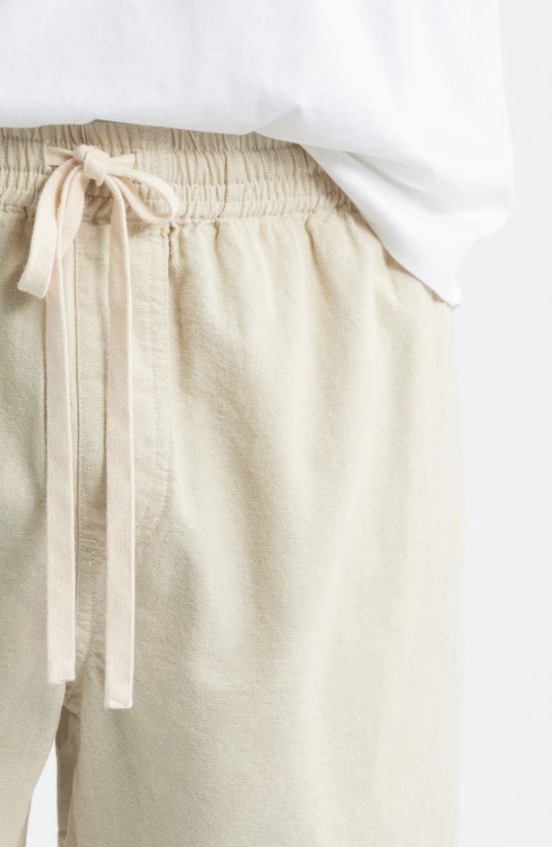 Rip Curl Rico Volley Linen & Cotton Drawstring Shorts, Alternate, color, Khaki