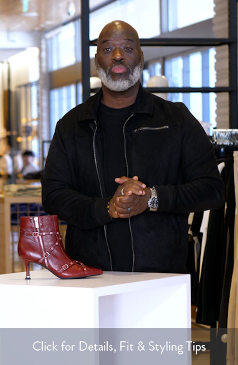 Umi Pointed Toe Moto Bootie, sales video thumbnail