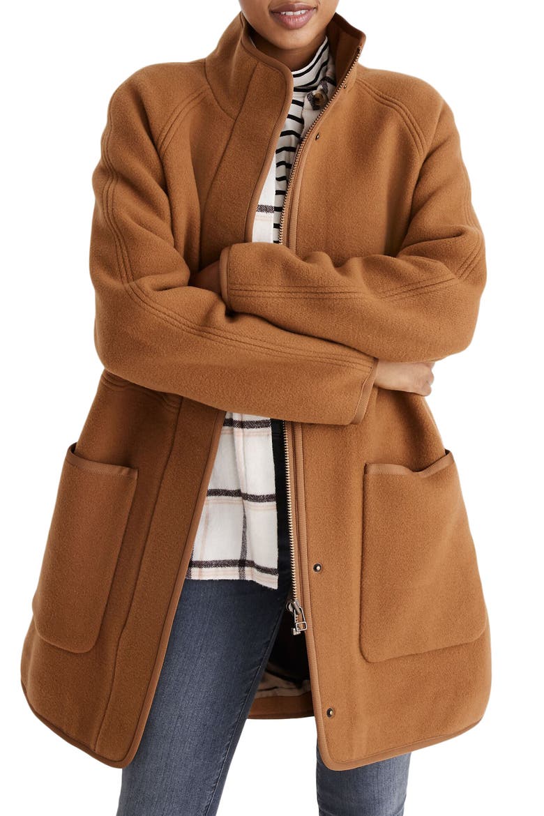 Estate Cocoon Coat, Main, color, MELANGE CAMEL