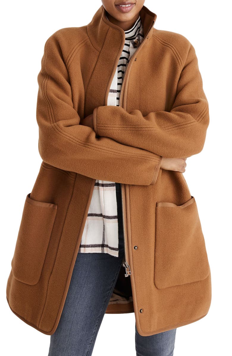 Madewell Estate Cocoon Coat, Main, color, 