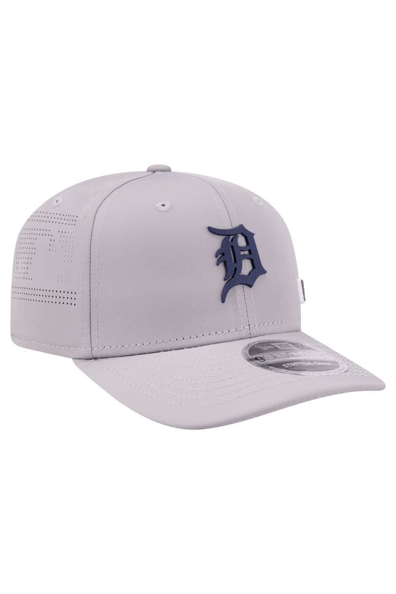 Men's New Era Gray Detroit Tigers Laser Perforated 9SEVENTY Adjustable Hat, Alternate, color, Gray