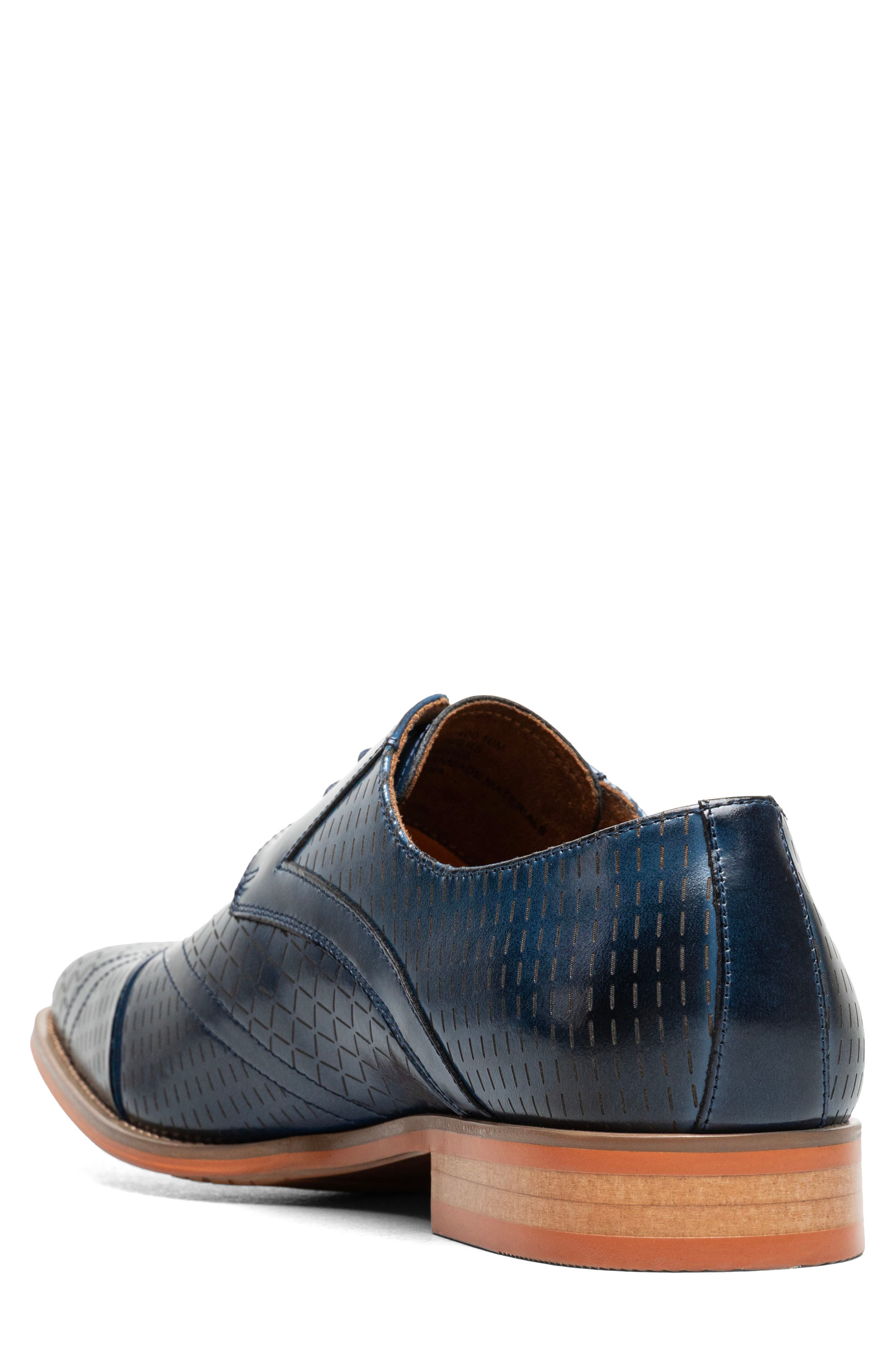 Hobson Cap Toe Derby, Alternate, color, BLUE