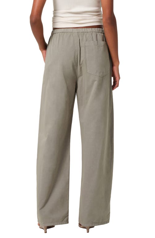 Citizens Of Humanity Aurora Cotton And Linen-blend Wide-leg Pants In Nova