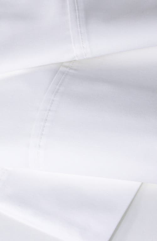 Melange Home Pleat Detail 400 Thread Count Sheet Set With Bonus Pillowcases In White