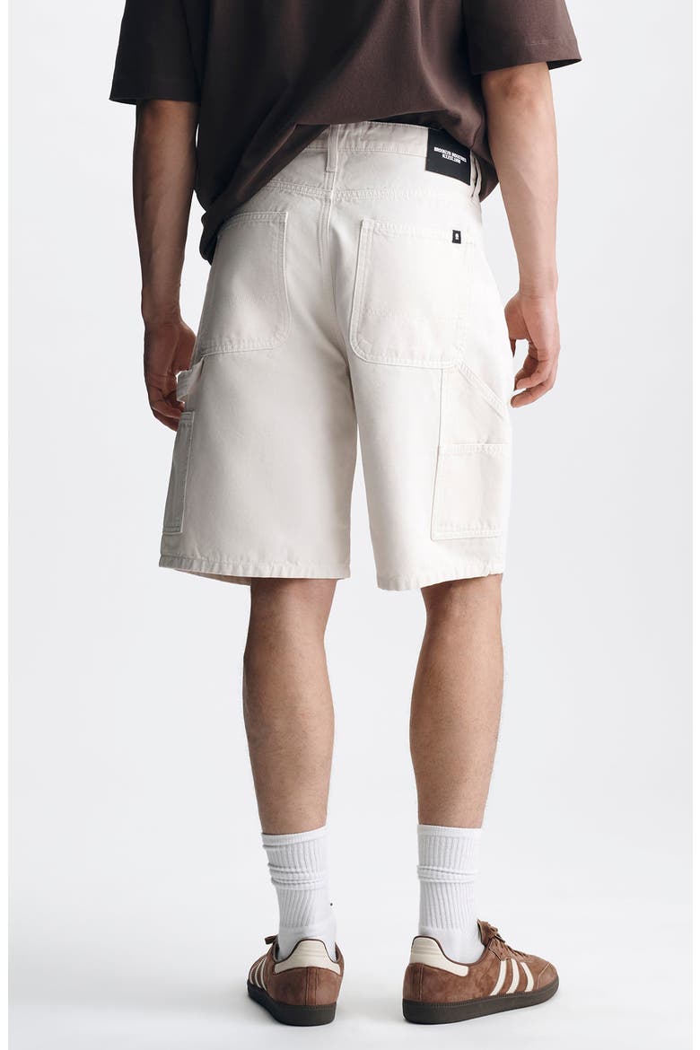 Williamsburg Relaxed Fit Canvas Carpenter Shorts, Alternate, color, CREAM COLORED CANVA