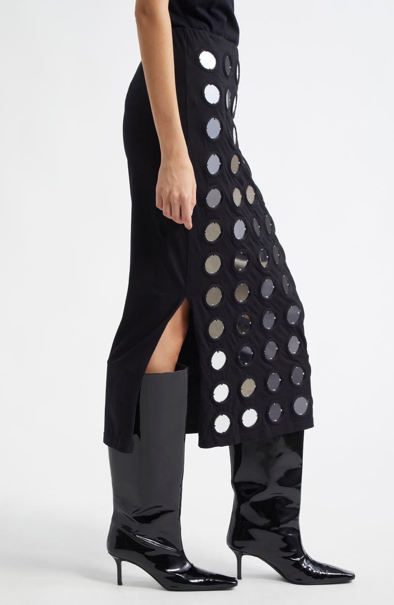 CONNER IVES Reconstituted Mirror Disc Embroidered Maxi Skirt, Alternate, color, 