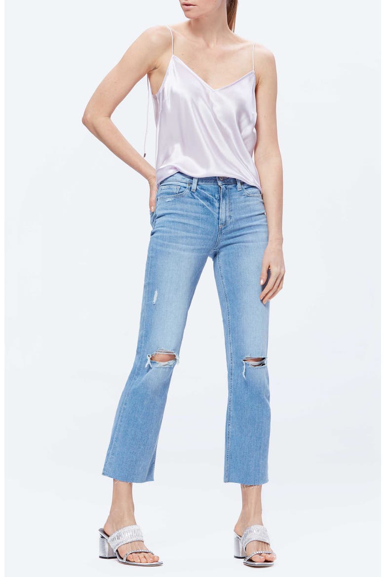 Cicely V-Neck Silk Camisole, Alternate, color, LVDR FOG