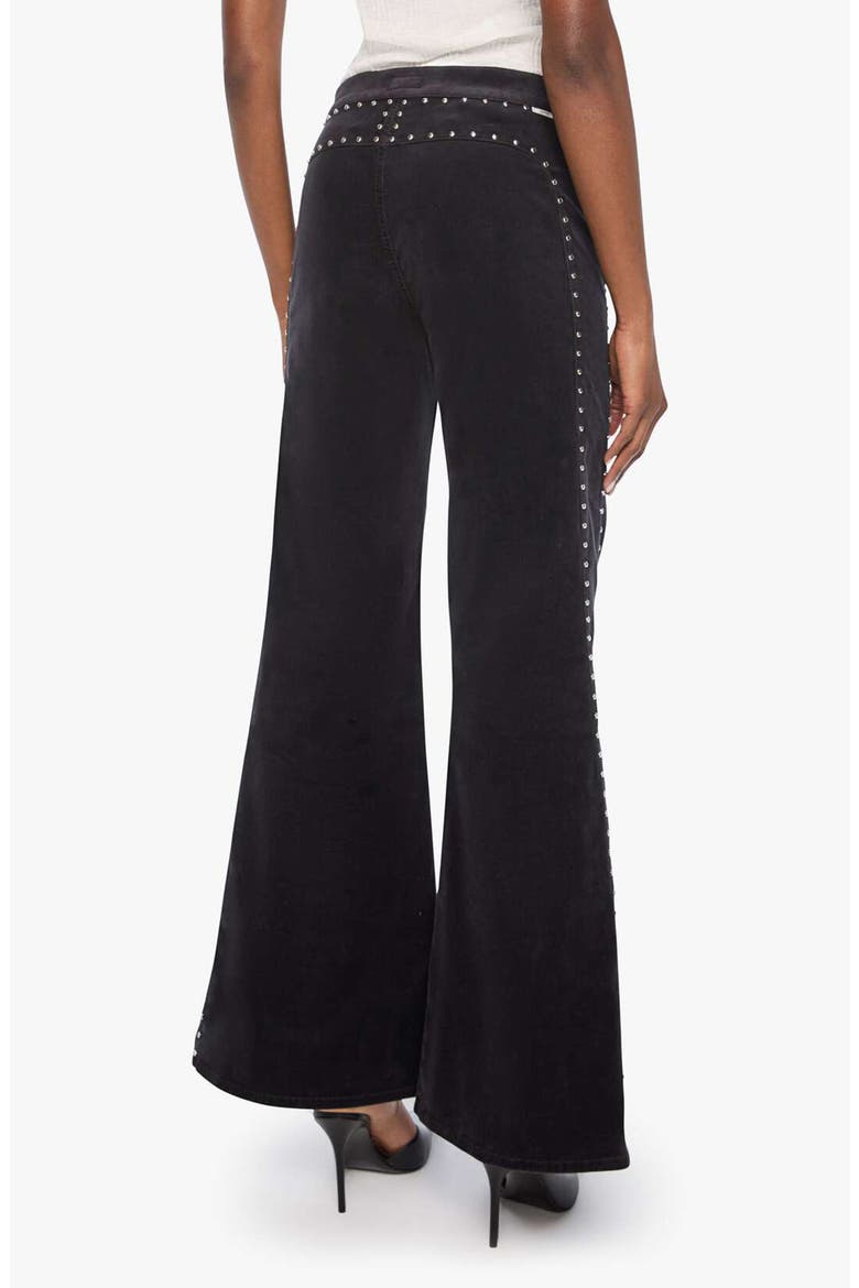 The Tbone Tomcat Studded High Waist Roller Skimp Wide Leg Jeans, Alternate, color, BELUGA