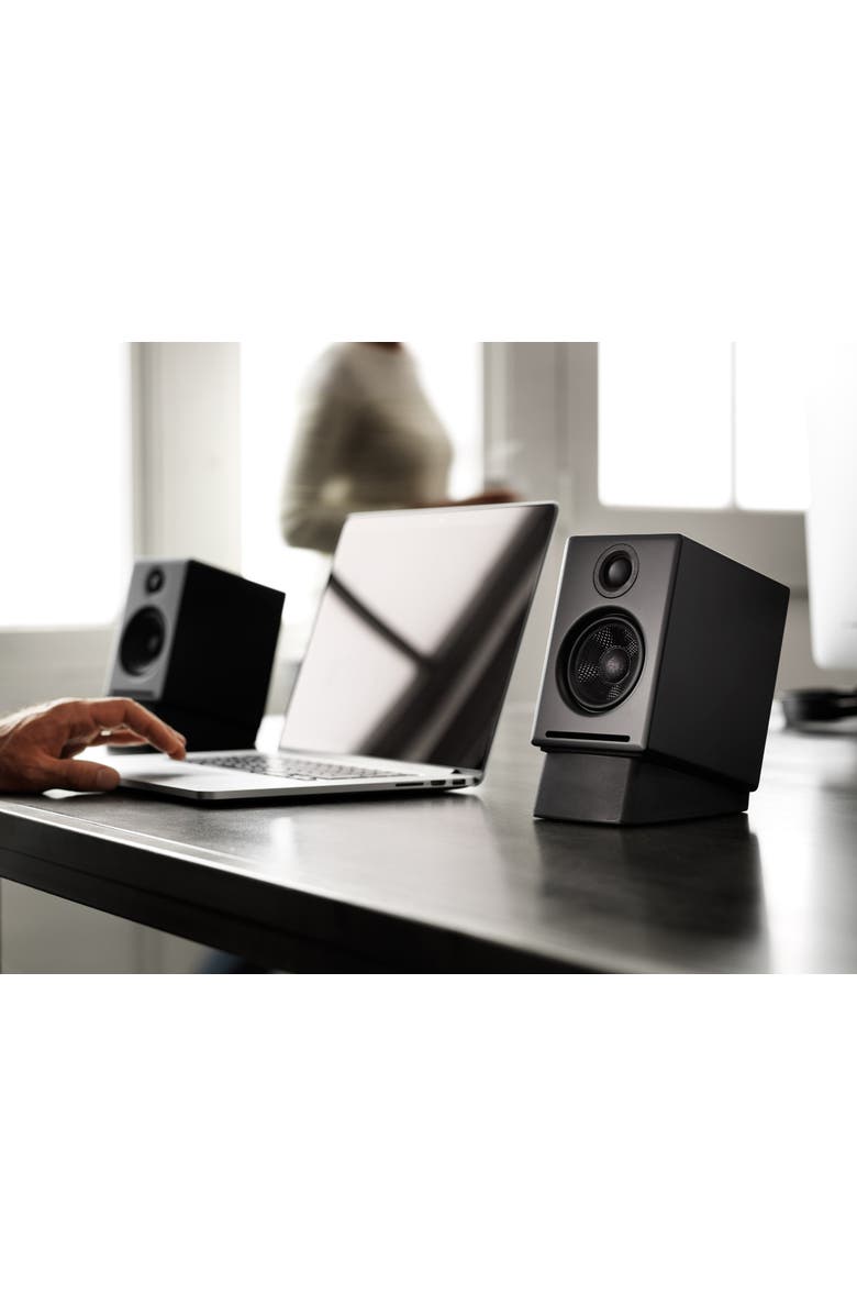 Audioengine A2+ Next Gen Home Music System w/ Bluetooth aptX-HD, Alternate, color, Black