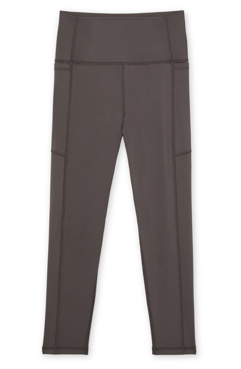 Reiss Lennie High Waist Leggings, Alternate, color, Taupe Brown