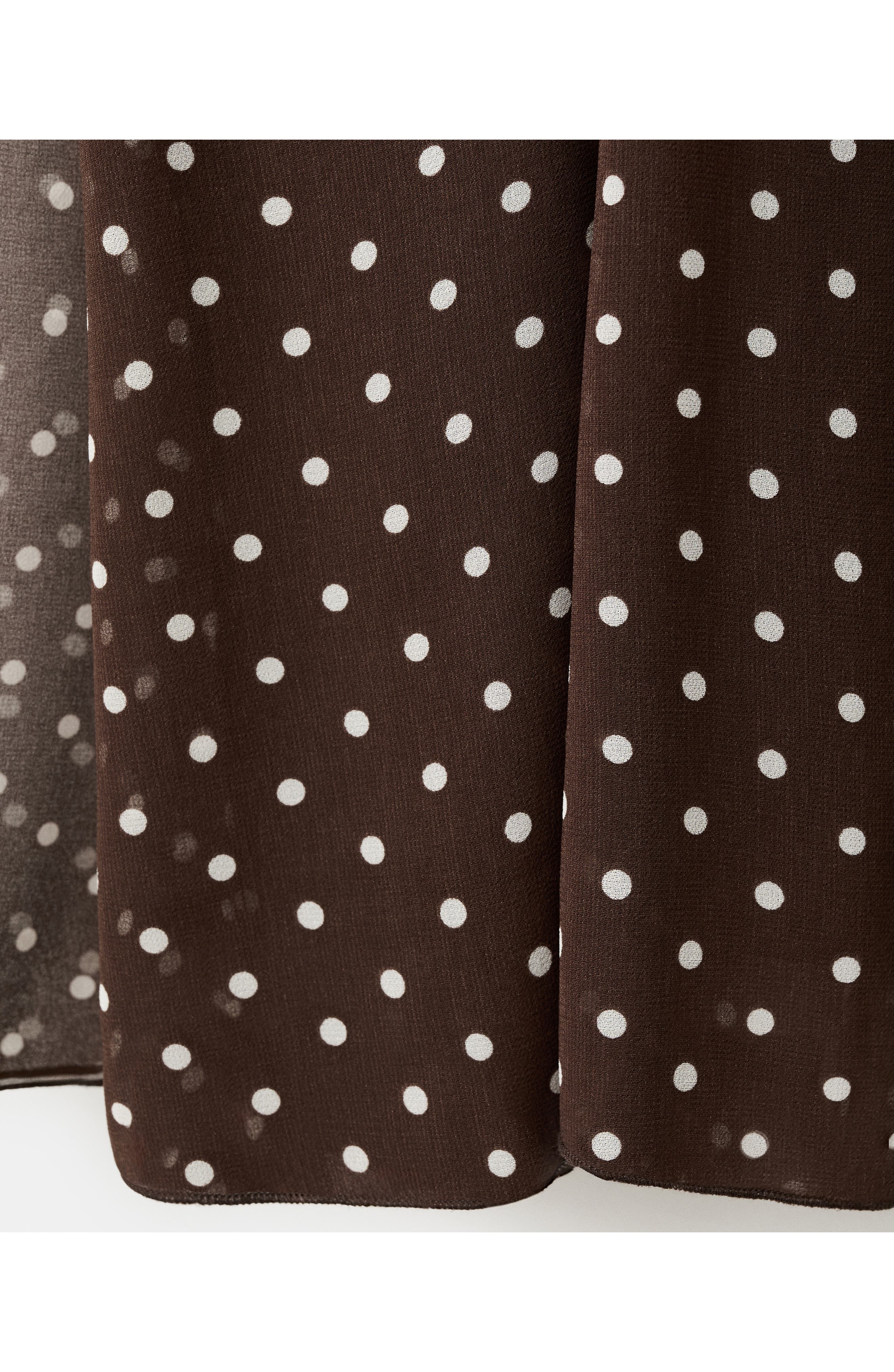 Ruched Dot Sleeveless Maxi Dress - image 2