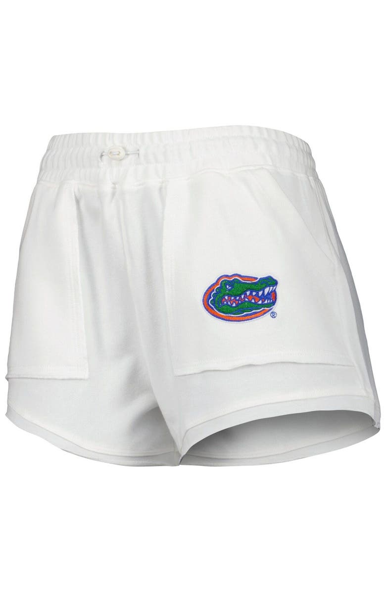 CONCEPTS SPORT Women's Concepts Sport  White Florida Gators Sunray Notch Neck Long Sleeve T-Shirt & Shorts Set, Alternate, color, 