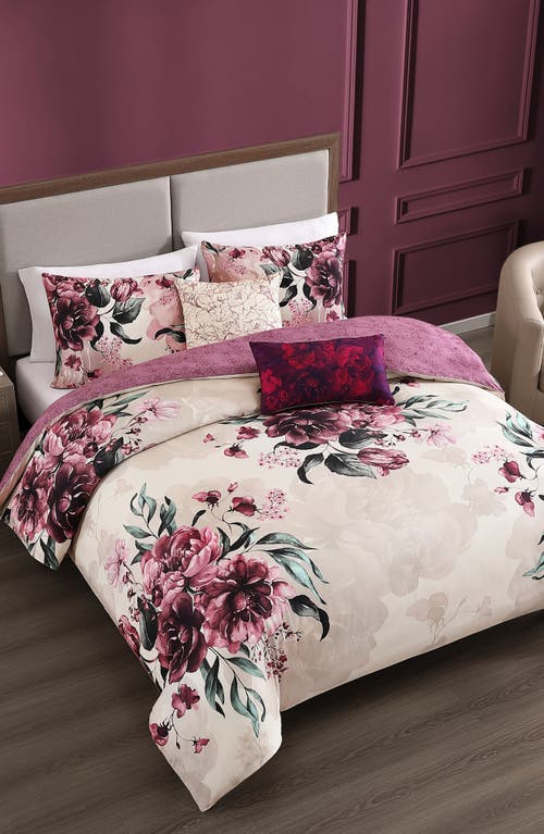 Bebejan Abstract Vines Comforter Set In Purple