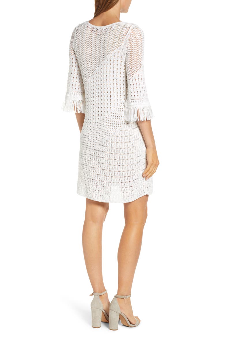 Beach Stroll A-Line Dress, Alternate, color, PAPER WHITE