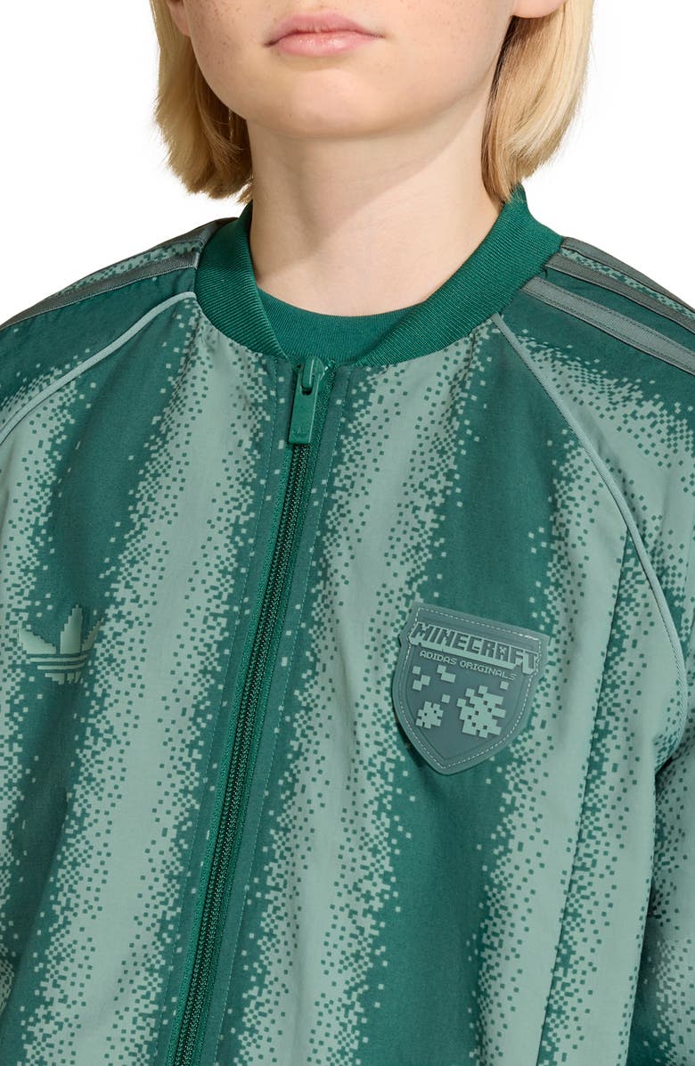 adidas Originals Kids' Minecraft 3-Stripes Track Jacket, Alternate, color,