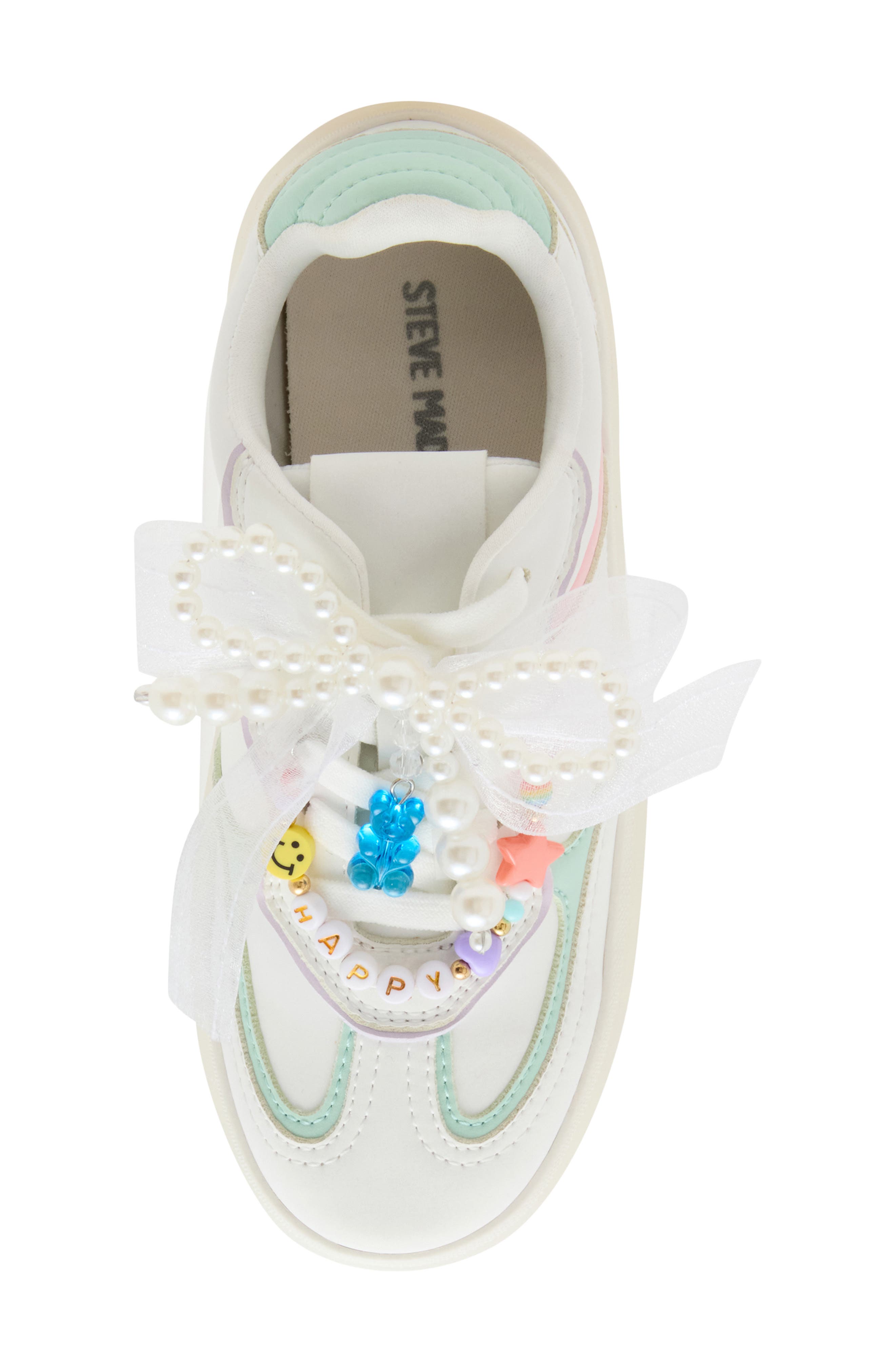 Steve Madden Kids&#x27; JSianna Platform Sneaker, Alternate, color, White Multi