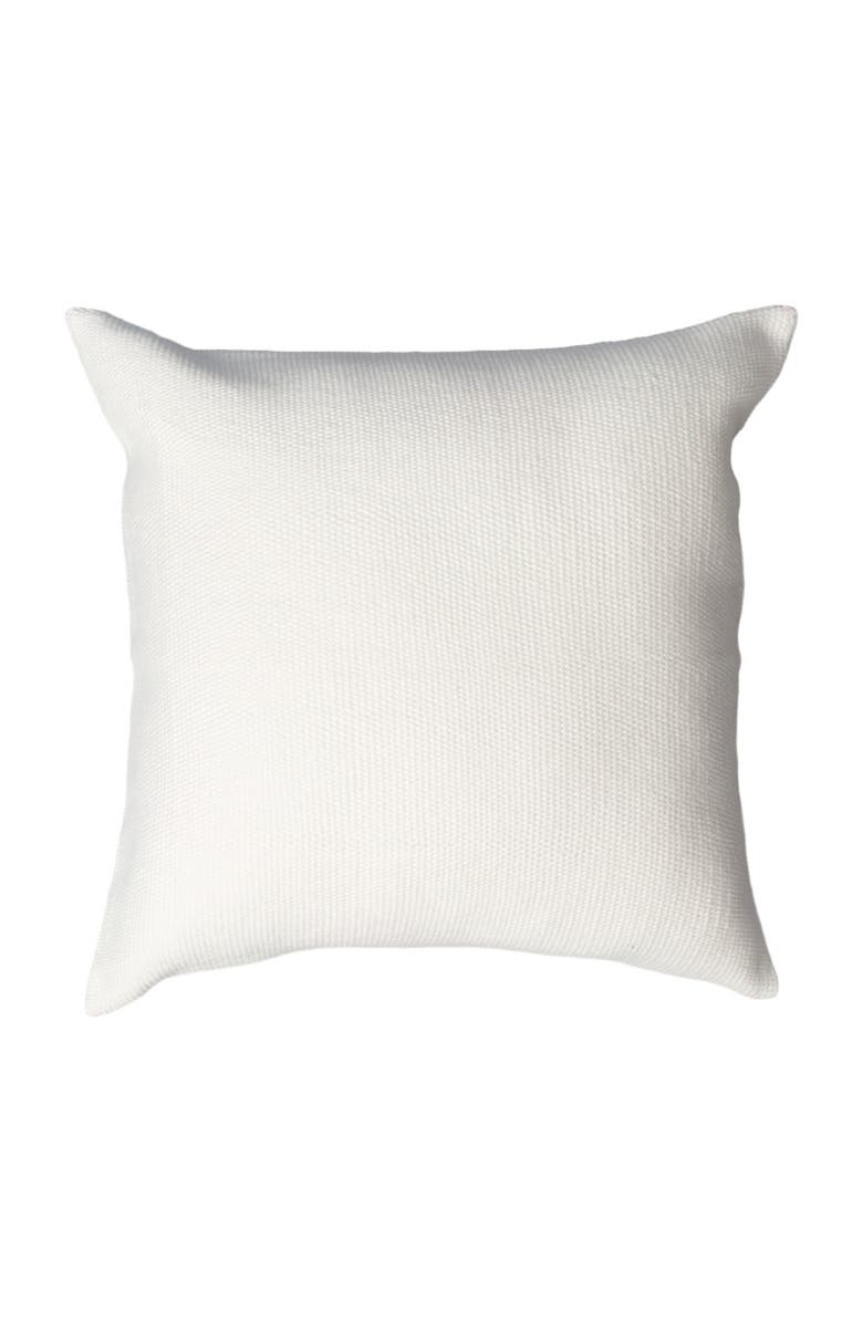 Voz Solid Cotton Euro Pillow in Ivory, Main, color, Ivory