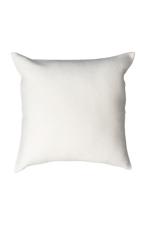 Solid Cotton Euro Pillow in Ivory