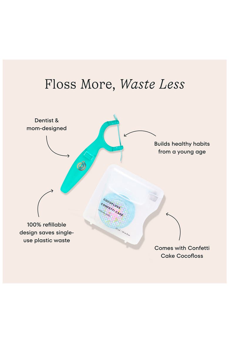 Kids' Reusable Reflosser Set, Alternate, color, CONFETTI CAKE