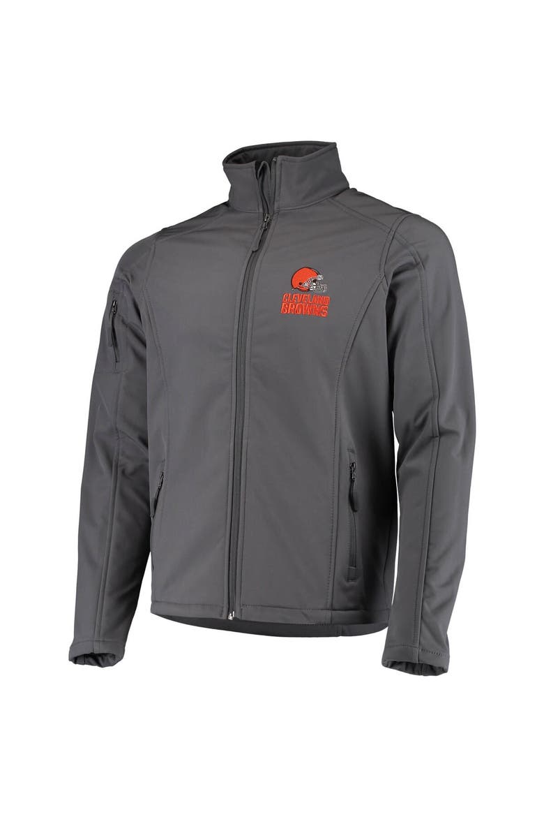 Men's Dunbrooke Charcoal Cleveland Browns Sonoma Softshell Full-Zip Jacket, Alternate, color, Charcoal