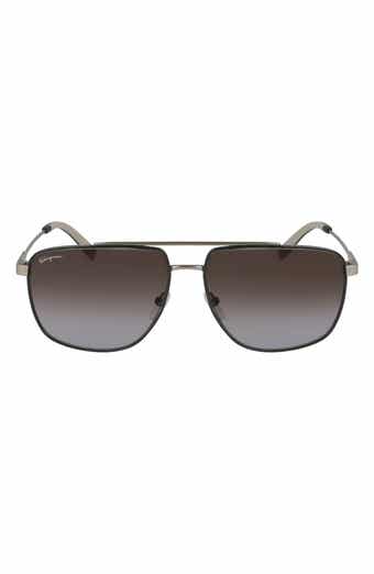 FERRAGAMO 60mm Gradient Navigator Sunglasses
