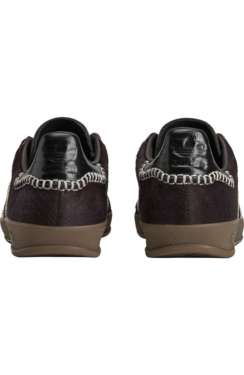 adidas x Wales Bonner Gazelle Genuine Calf Hair Sneaker, Alternate, color, Coffee/ White/ Black Calf Hair