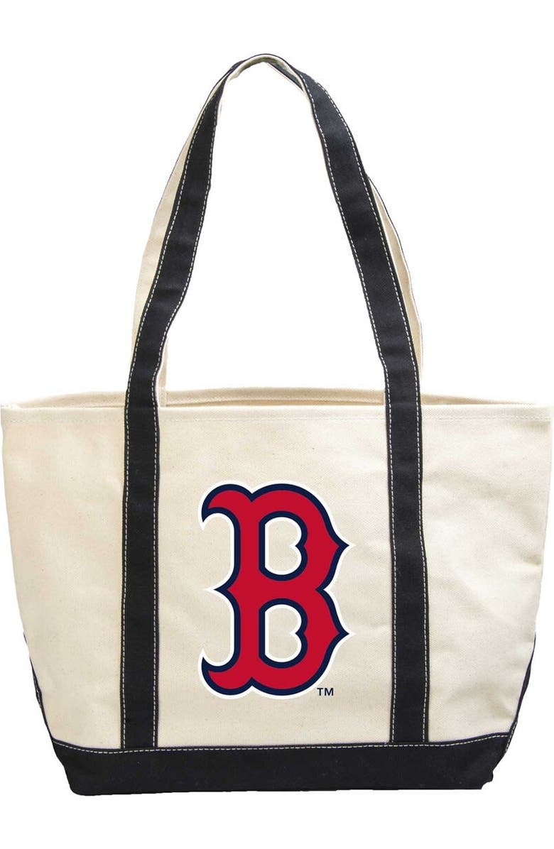 LOGO BRANDS Boston Red Sox Canvas Tote Bag, Main, color,
