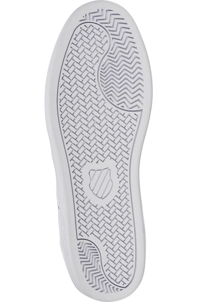 K-Swiss Lozan Match Leather Tennis Shoe, Alternate, color, White/ Black/ Gunmetal