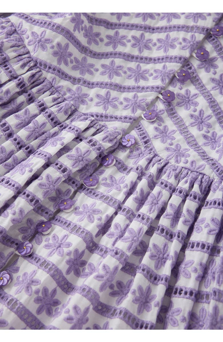 Marlo Kids Odessa Puff Sleeve Mini Dress, Alternate, color, Lavender