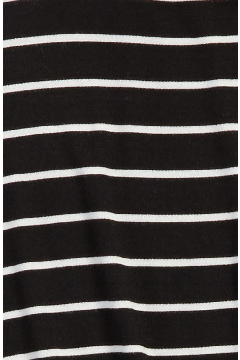 Knotted Stripe Tee, Alternate, color, BLACK/ WHITE