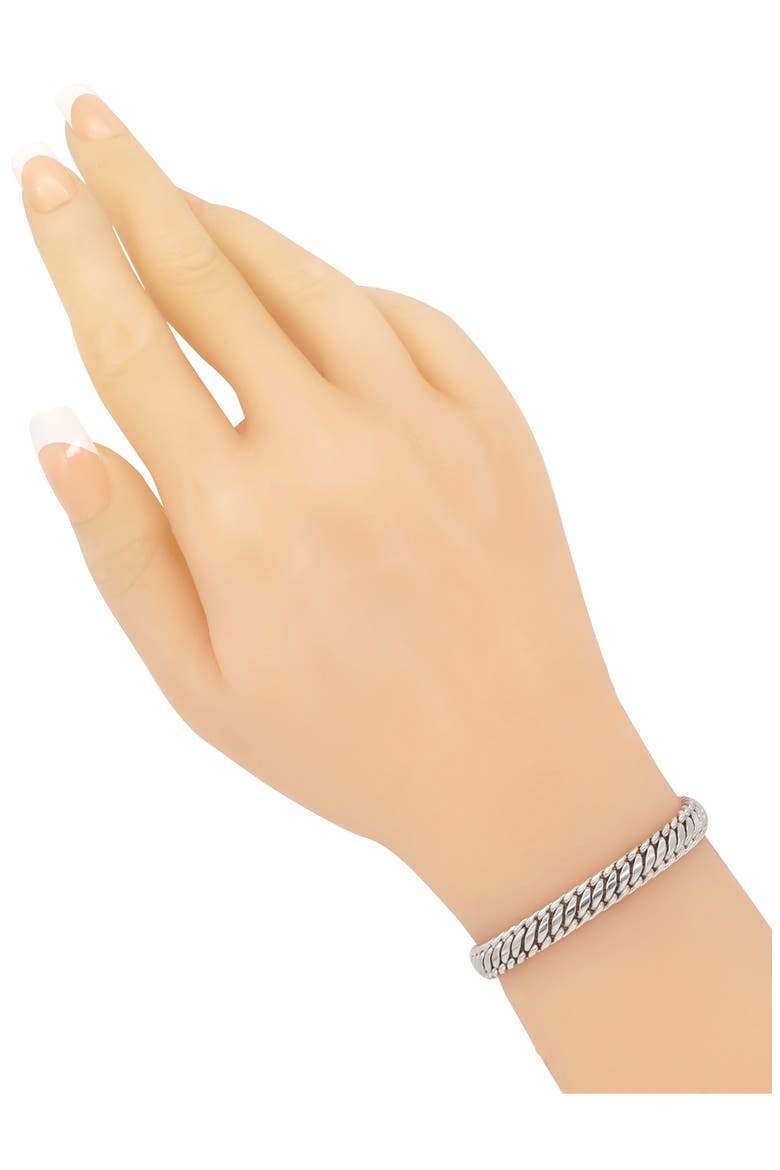 Sterling Silver Chain Bracelet, Alternate, color, SILVER
