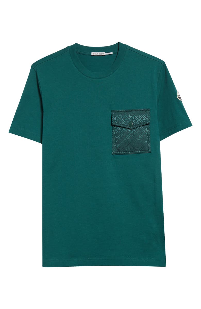 Moncler Logo Patch Cotton Pocket T-Shirt, Alternate, color, 