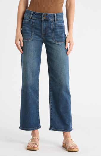 KUT from the Kloth Lucy Patch Pocket High Waist Ankle Wide Leg Jeans