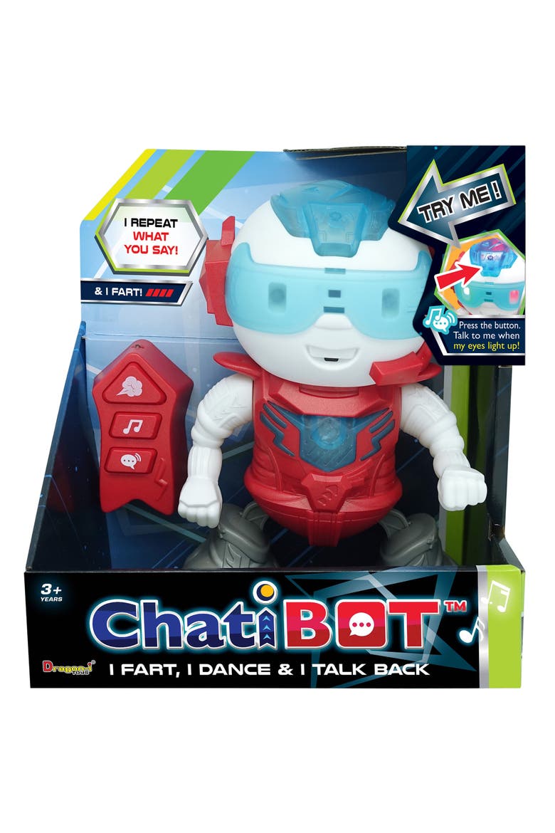 ChatiBot, Red, The Farting Talk Back Dancing Robot, Infa Red Remote, Main, color, Multicolored