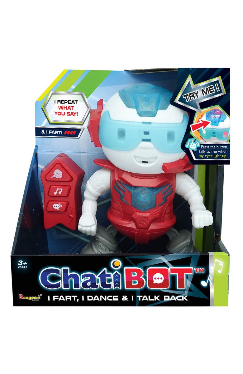 Dragon-i ChatiBot, Red, The Farting Talk Back Dancing Robot, Infa Red Remote, Main, color, Multicolored